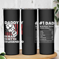 Christmas Gifts for Dad Skinny Tumbler Daddy The Man The Myth The Legend American Flag Father's Day - Wonder Print Shop