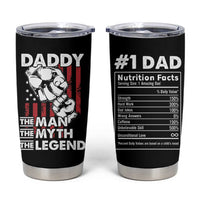 Christmas Gifts for Dad Tumbler Cup Daddy The Man The Myth The Legend American Flag Father's Day - Wonder Print Shop