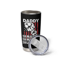 Christmas Gifts for Dad Tumbler Cup Daddy The Man The Myth The Legend American Flag Father's Day - Wonder Print Shop