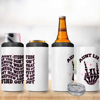 Best Aunt Gifts 4 in 1 Can Cooler Tumbler Gift For New Aunts Auntie Birthday Leopard Print