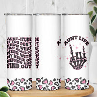 Best Aunt Gifts Skinny Tumbler Gift For New Aunts Auntie Birthday Leopard Print