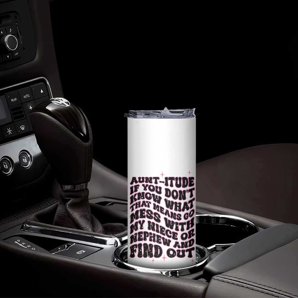 Best Aunt Gifts Skinny Tumbler Gift For New Aunts Auntie Birthday Leopard Print