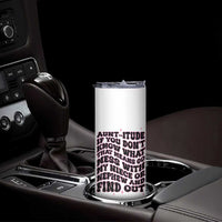 Best Aunt Gifts Skinny Tumbler Gift For New Aunts Auntie Birthday Leopard Print