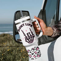Best Aunt Gifts Tumbler With Handle Gift For New Aunts Auntie Birthday Leopard Print