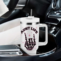 Best Aunt Gifts Tumbler With Handle Gift For New Aunts Auntie Birthday Leopard Print