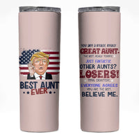 Funny Auntie Skinny Tumbler Best Aunt Ever - Wonder Print Shop