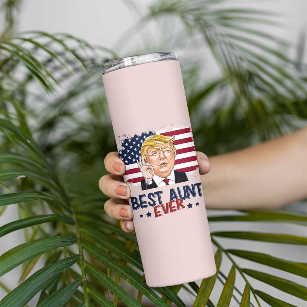 Funny Auntie Skinny Tumbler Best Aunt Ever - Wonder Print Shop