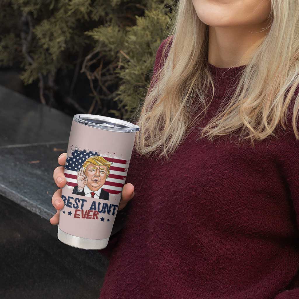 Funny Auntie Tumbler Cup Best Aunt Ever - Wonder Print Shop