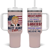 Funny Auntie Tumbler With Handle Best Aunt Ever - Wonder Print Shop