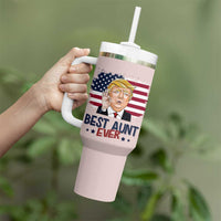 Funny Auntie Tumbler With Handle Best Aunt Ever - Wonder Print Shop
