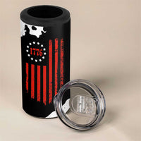 US Patriot 4 in 1 Can Cooler Tumbler Freedom 250 Years Of Freedom 1776 2026 American Flag