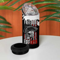 US Patriot 4 in 1 Can Cooler Tumbler Freedom 250 Years Of Freedom 1776 2026 American Flag