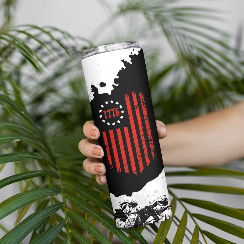 US Patriot Skinny Tumbler Freedom 250 Years Of Freedom 1776 2026 American Flag