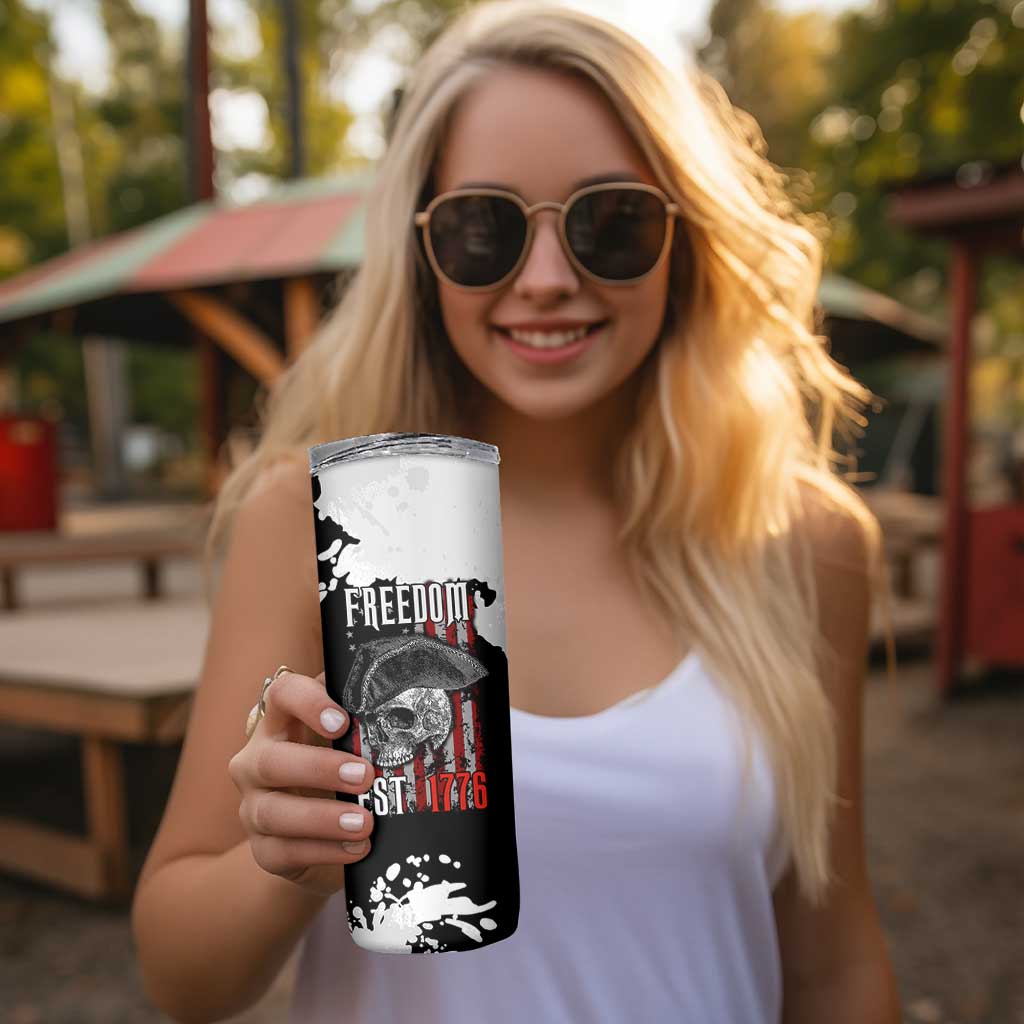 US Patriot Skinny Tumbler Freedom 250 Years Of Freedom 1776 2026 American Flag