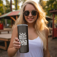 Deer Hunters Skinny Tumbler Best Buckin' Dad Ever Funny Fathers Day Christmas Gifts for Dad - Wonder Print Shop
