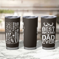 Deer Hunters Tumbler Cup Best Buckin' Dad Ever Funny Fathers Day Christmas Gifts for Dad - Wonder Print Shop