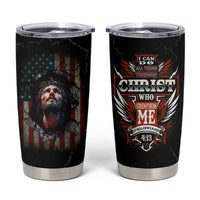 Christian Gift for Men Tumbler Cup I Can Do All Things Through Christ Religious Pastor