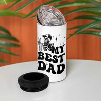 Dad Gifts 4 in 1 Can Cooler Tumbler Cool Skeleton Fathers Day
