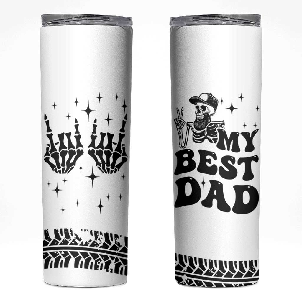 Dad Gifts Skinny Tumbler Cool Skeleton Fathers Day