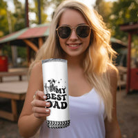 Dad Gifts Skinny Tumbler Cool Skeleton Fathers Day