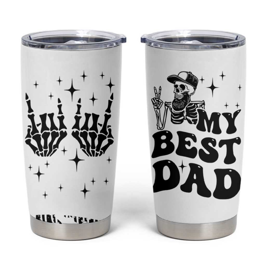 Dad Gifts Tumbler Cup Cool Skeleton Fathers Day