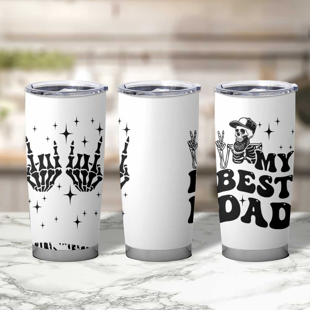 Dad Gifts Tumbler Cup Cool Skeleton Fathers Day