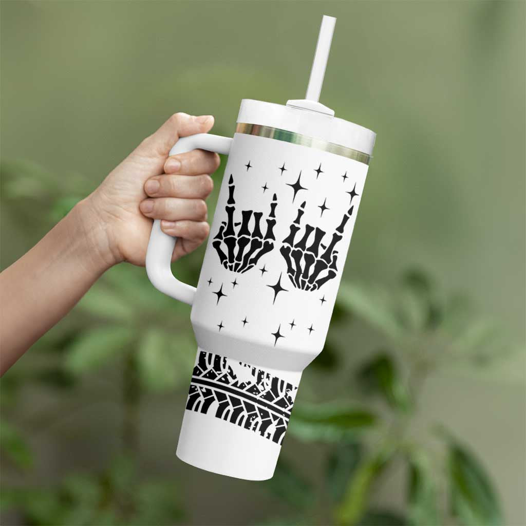 Dad Gifts Tumbler With Handle Cool Skeleton Fathers Day
