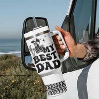 Dad Gifts Tumbler With Handle Cool Skeleton Fathers Day