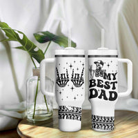 Dad Gifts Tumbler With Handle Cool Skeleton Fathers Day