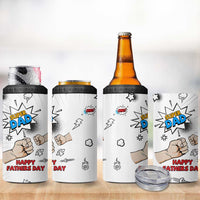 Fathers Day Gift For Dad 4 in 1 Can Cooler Tumbler Super Dad