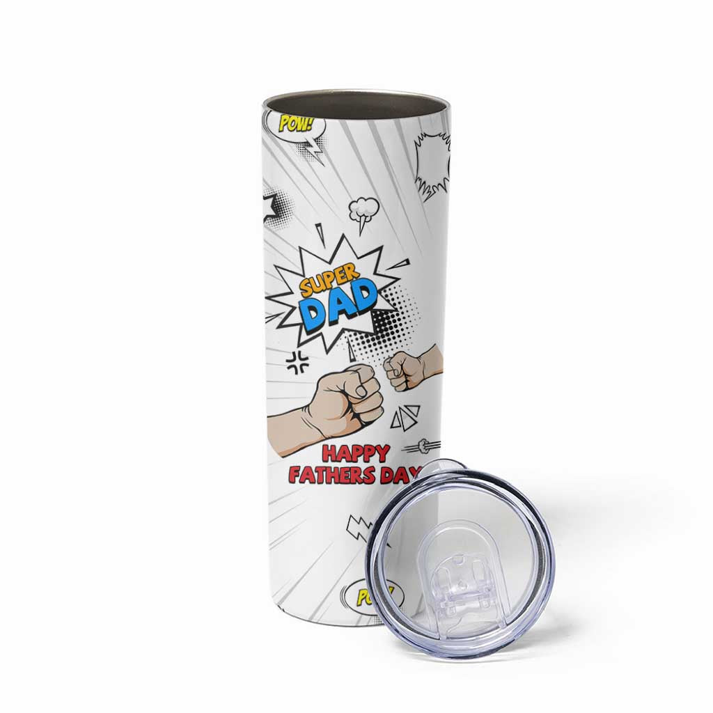 Fathers Day Gift For Dad Skinny Tumbler Super Dad