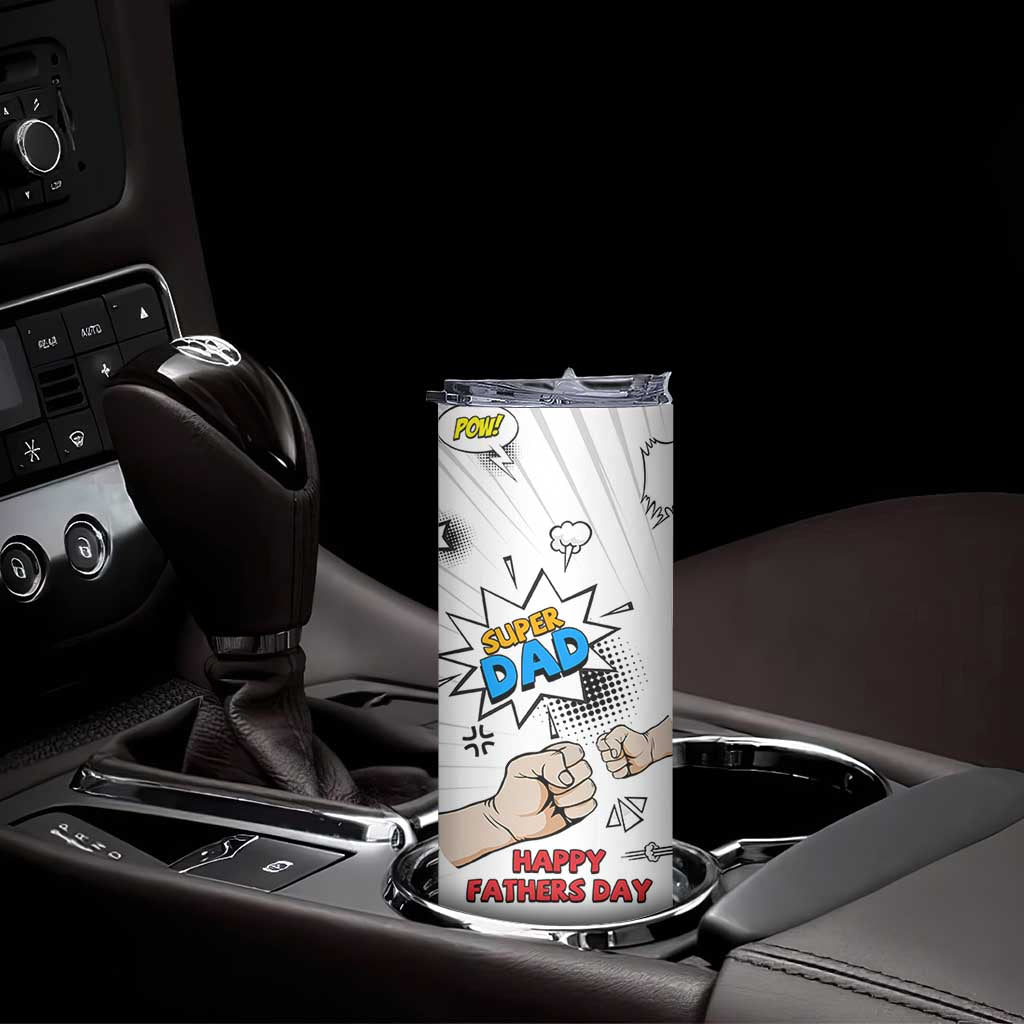 Fathers Day Gift For Dad Skinny Tumbler Super Dad
