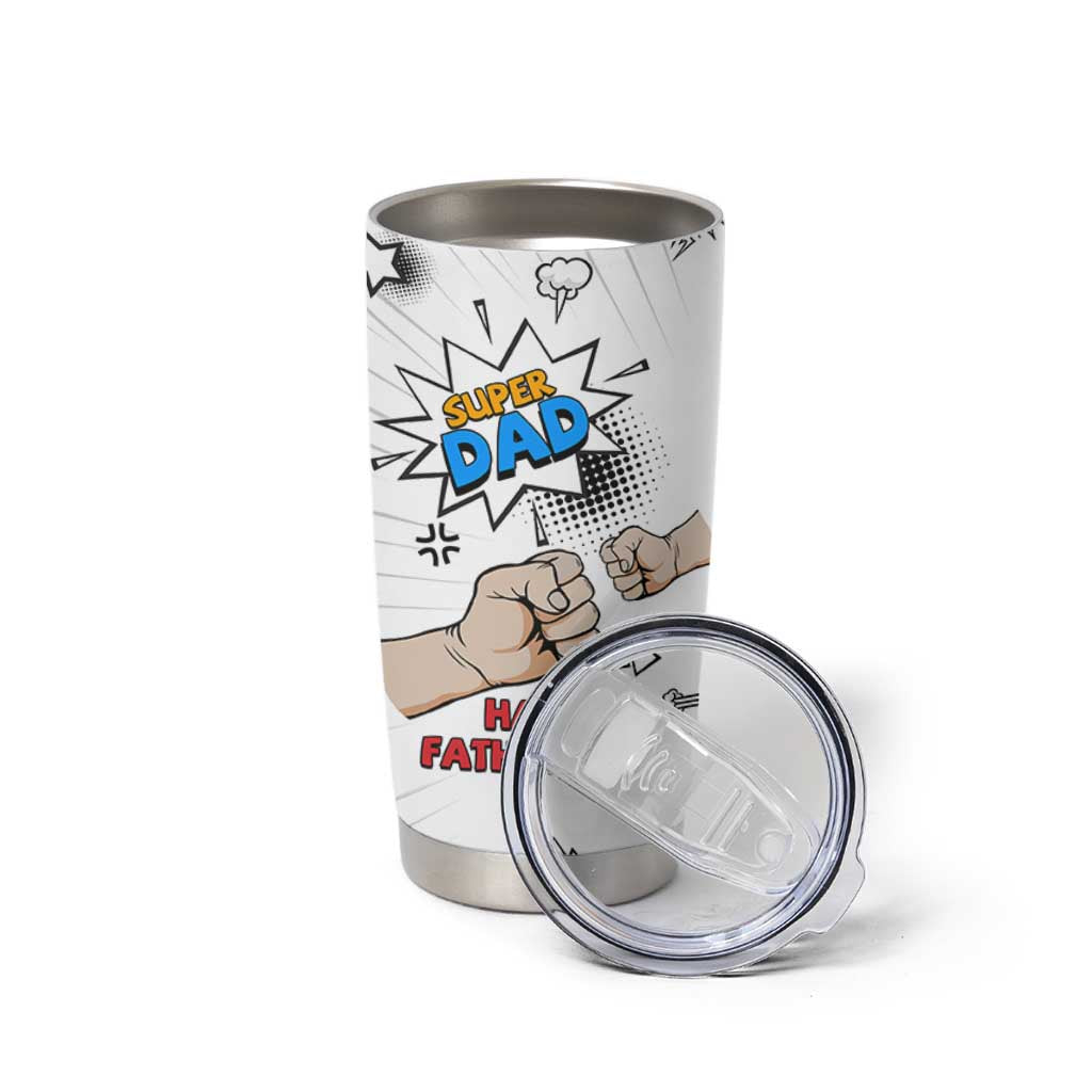 Fathers Day Gift For Dad Tumbler Cup Super Dad