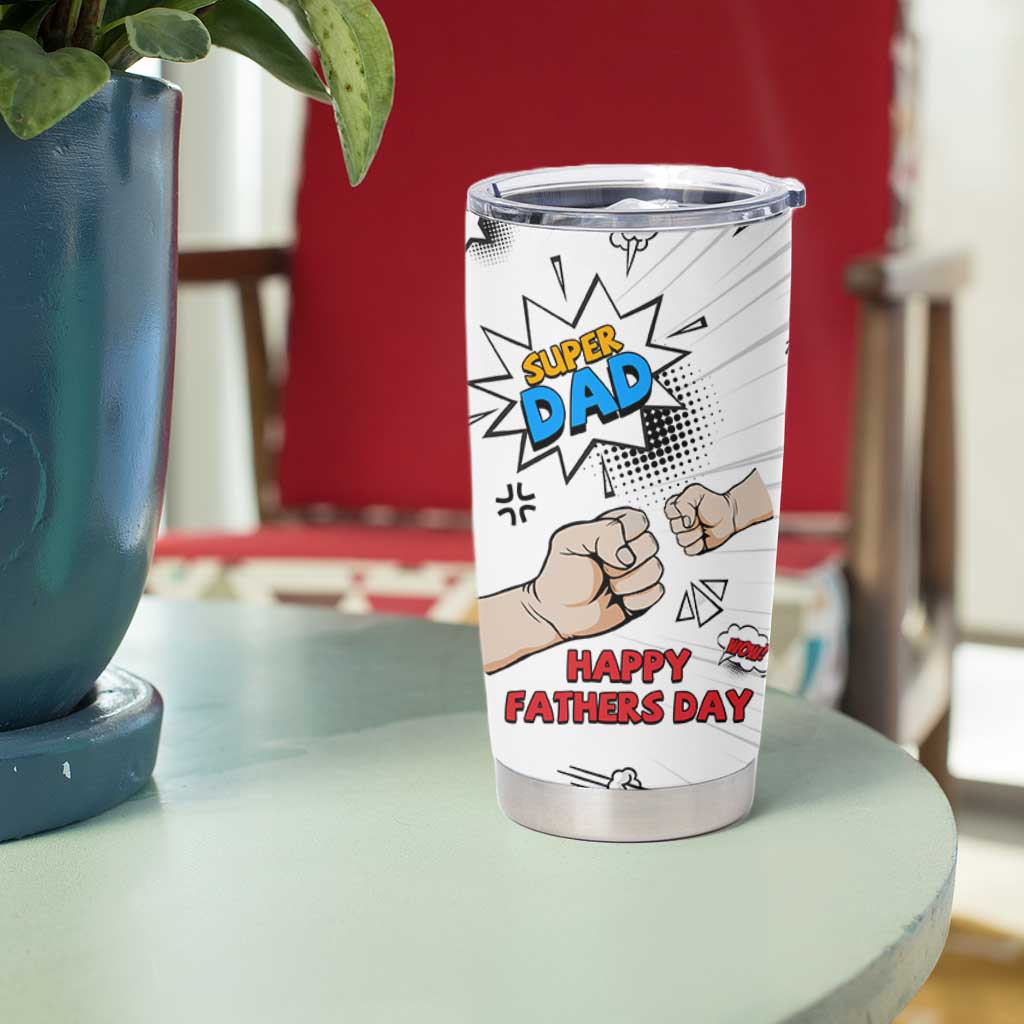 Fathers Day Gift For Dad Tumbler Cup Super Dad