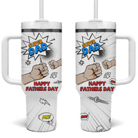 Fathers Day Gift For Dad Tumbler With Handle Super Dad