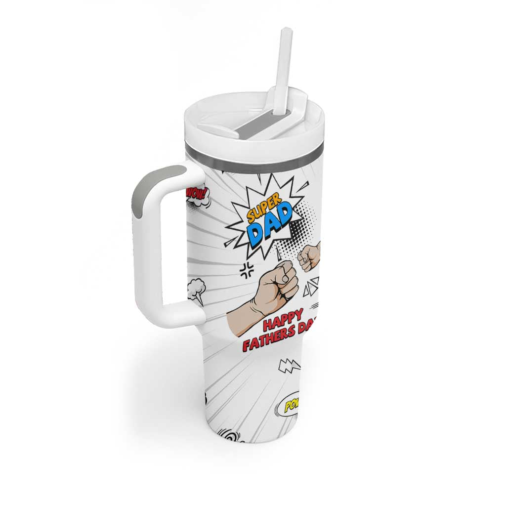 Fathers Day Gift For Dad Tumbler With Handle Super Dad
