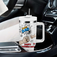 Fathers Day Gift For Dad Tumbler With Handle Super Dad