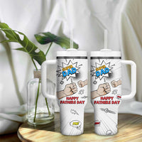 Fathers Day Gift For Dad Tumbler With Handle Super Dad