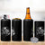 Skeleton and Black Cat 4 in 1 Can Cooler Tumbler Skull Kitty Cute Goth Halloween Pet - Wonder Print Shop
