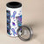 Suicide Prevention Awareness 4 in 1 Can Cooler Tumbler Teal Purple Ribbon Warrior Support USA Flag - Wonder Print Shop