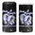 Suicide Prevention Awareness 4 in 1 Can Cooler Tumbler Teal Purple Butterfly Just Breathe Everything Is Going To Be Okay - Wonder Print Shop