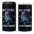 Suicide Prevention Awareness 4 in 1 Can Cooler Tumbler Teal Purple Semicolon Be Here Tomorrow Survivor - Wonder Print Shop