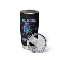 Suicide Prevention Awareness Tumbler Cup Teal Purple Semicolon Be Here Tomorrow Survivor - Wonder Print Shop