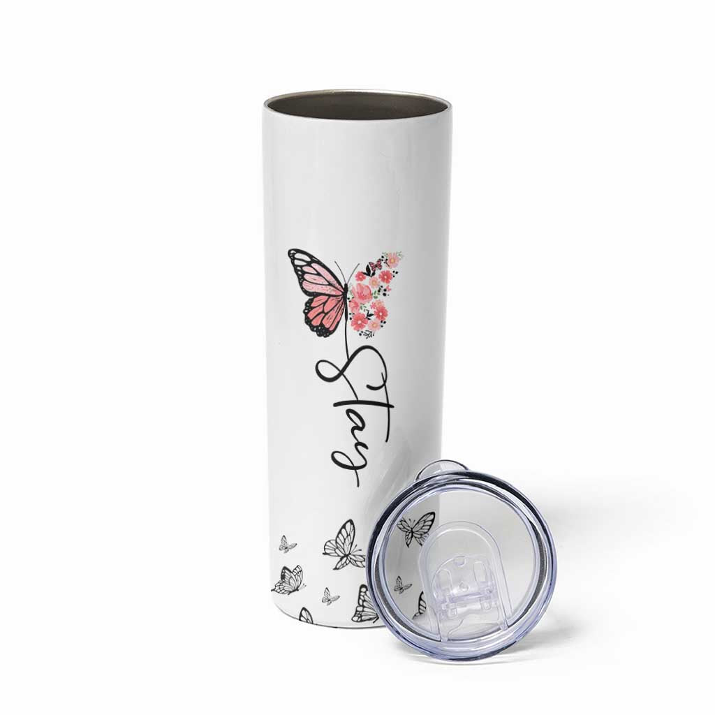 Mental Health Skinny Tumbler Stay Inspiring Positive Motivational Quote Suicide Prevention