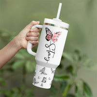 Mental Health Tumbler With Handle Stay Inspiring Positive Motivational Quote Suicide Prevention
