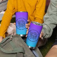 Suicide Prevention Awareness Tumbler Cup Teal Purple Semicolon Stay Positive Saying Inspirational Gifts - Wonder Print Shop