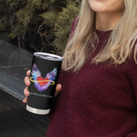 Suicide Prevention Awareness Tumbler Cup Teal Purple Infinity Wings Your Story Is Not Over - Wonder Print Shop