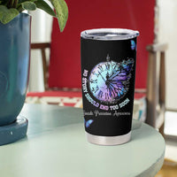Suicide Prevention Awareness Tumbler Cup Teal Purple Butterfly No Story Should End Too Soon - Wonder Print Shop