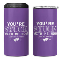 Anniversary Valentines Day Gifts 4 in 1 Can Cooler Tumbler You're Stuck With Me Gift for Girlfriend