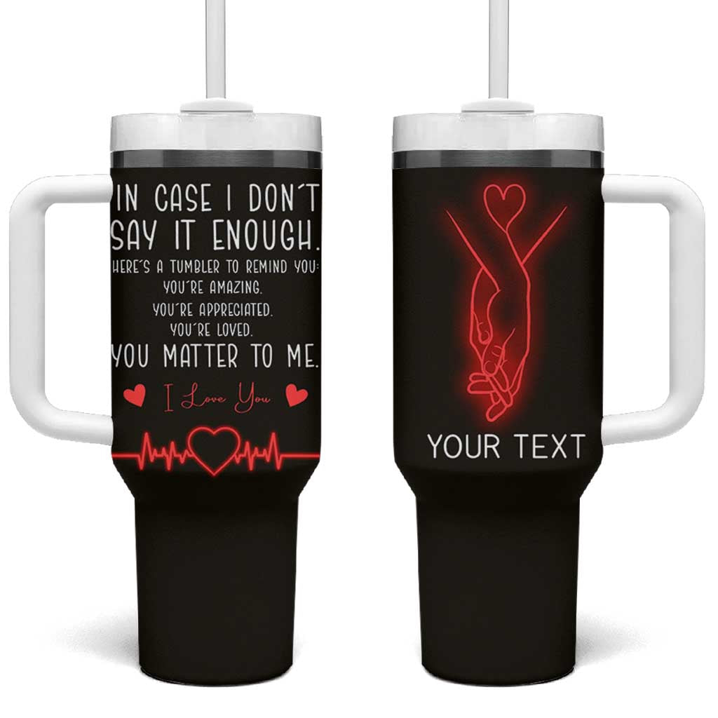 Personalized Love Gifts Tumbler With Handle Custome Name Love Reminder Anniversary Wedding Romantic Gifts